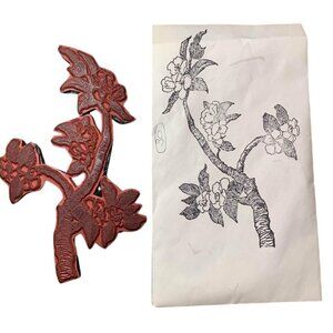 In Blossoms Unmounted Rubber Craft Stamp Lindys Stamp Gang Flowers Pattern Craft